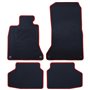 ALFOMBRA A MEDIDA BMW F01 SERIE 7 CORTO (2008-2015) 5PZ RIBETE ROJO