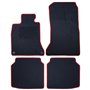 ALFOMBRA A MEDIDA BMW F02 SERIE 7 LARGO (2008-2015) 5PZ RIBETE ROJO