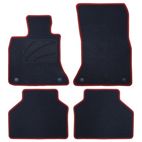ALFOMBRA A MEDIDA BMW F07 SERIE 5 GT (2009-2017) 5PZ RIBETE ROJO