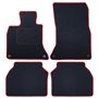 ALFOMBRA A MEDIDA BMW F07 SERIE 5 GT X-DRIVE (2009-2017) 5PZ RIBETE ROJO