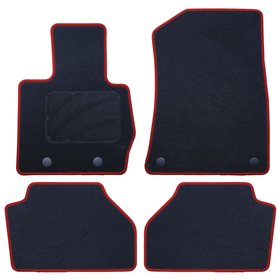 ALFOMBRA A MEDIDA BMW F26 X4 (2014-2018) 5PZ RIBETE ROJO