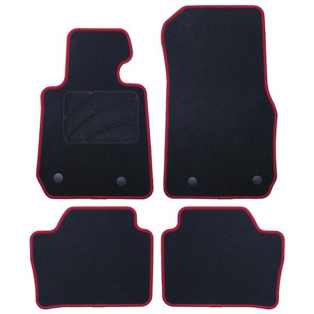 ALFOMBRA A MEDIDA BMW F31 SERIE 3 TOURING (2012-2019) 5PZ RIBETE ROJO