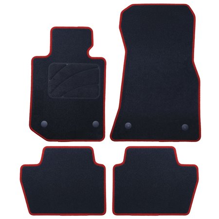 ALFOMBRA A MEDIDA BMW G22 SERIE 4 COUPE (2020 - ) 5PZ RIBETE ROJO