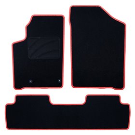 ALFOMBRA A MEDIDA CITROEN BERLINGO (1996-2008) 5PZ RIBETE ROJO