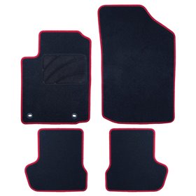 ALFOMBRA A MEDIDA CITROEN C2 (2003-2009) 5PZ RIBETE ROJO