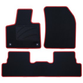 ALFOMBRA A MEDIDA CITROEN DS7 (2018-PRESENTE) CP RIBETE ROJO