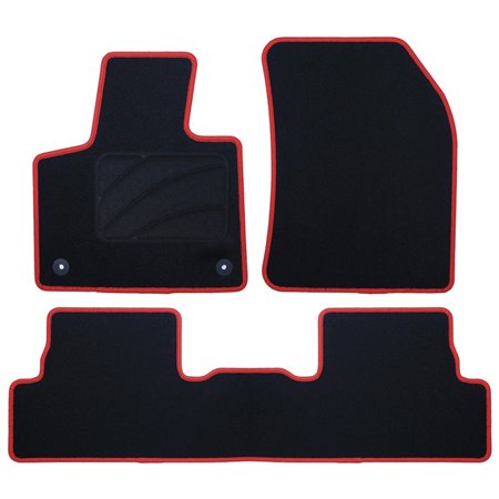 ALFOMBRA A MEDIDA CITROEN DS7 (2018-PRESENTE) CP RIBETE ROJO