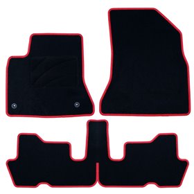 ALFOMBRA A MEDIDA CITROEN GRAND C4 PICASSO (2006-2013) 7PZ C/P RIBETE ROJO
