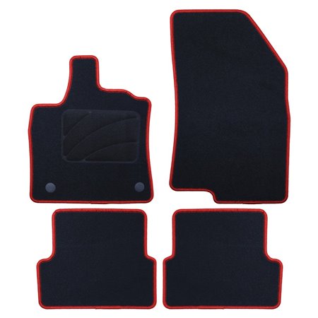 ALFOMBRA A MEDIDA DACIA SANDERO STEPWAY (DESDE 2021) 5PZ RIBETE ROJO