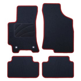 ALFOMBRA A MEDIDA DAEWOO LANOS (1997-2002) 5PZ RIBETE ROJO