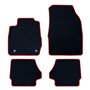 ALFOMBRA A MEDIDA FORD FIESTA (2013-2017) 5PZ RIBETE ROJO