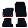 ALFOMBRA A MEDIDA FORD FOCUS III (2011-2015) 5PZ RIBETE ROJO