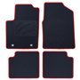 ALFOMBRA A MEDIDA FORD KA (2008-2016) 5PZ RIBETE ROJO