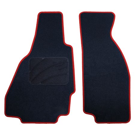 ALFOMBRA A MEDIDA FERRARI 328 (1985 - 1990) 2PZ RIBETE ROJO