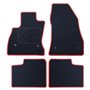 ALFOMBRA A MEDIDA FIAT 500L (2012-2017) 5PZ RIBETE ROJO