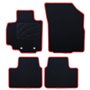 ALFOMBRA A MEDIDA FIAT SEDICI (2006-2014) 5PZ RIBETE ROJO