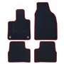 ALFOMBRA A MEDIDA FIAT 500 ELECTRICO 3+1 (DESDE 2020) 5PZ RIBETE ROJO