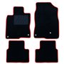 ALFOMBRA A MEDIDA HONDA CIVIC X (2017-PRESENTE) 5PZ RIBETE ROJO