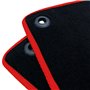 ALFOMBRA A MEDIDA HONDA CIVIC X (2017-PRESENTE) 5PZ RIBETE ROJO