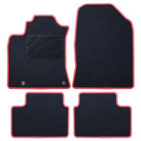 ALFOMBRA A MEDIDA KIA XCEED (2019-PRESENTE) 5PZ RIBETE ROJO