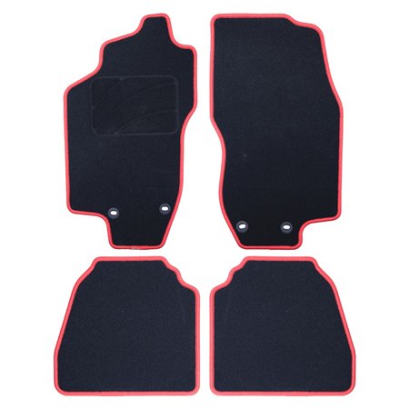 ALFOMBRA A MEDIDA LANCIA LYBRA (1999-2005) 5PZ C/P RIBETE ROJO