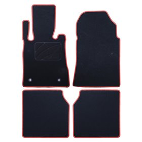 ALFOMBRA A MEDIDA MERCEDES W1401 CLASE S LARGO (1991-1998) 5PZ Y 5PZ C/P RIBETE ROJO