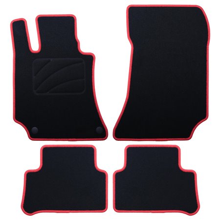 ALFOMBRA A MEDIDA MERCEDES X218 CLS SHOOTING BRAKE (2012-2019) 5PZ RIBETE ROJO