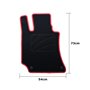 ALFOMBRA A MEDIDA MERCEDES X218 CLS SHOOTING BRAKE (2012-2019) 5PZ RIBETE ROJO