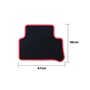 ALFOMBRA A MEDIDA MERCEDES X218 CLS SHOOTING BRAKE (2012-2019) 5PZ RIBETE ROJO