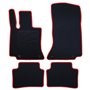 ALFOMBRA A MEDIDA MERCEDES BENZ W206 CLASE C SEDAN (DESDE 2021) 5PZ RIBETE ROJO