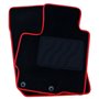 ALFOMBRA A MEDIDA MITSUBISHI ASX (2010-2016) 5PZ RIBETE ROJO