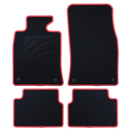 ALFOMBRA A MEDIDA MINI R55 CLUBMAN (2007-2015) 5PZ RIBETE ROJO