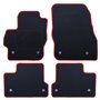 ALFOMBRA A MEDIDA MAZDA 3 (2009-2013) 5PZ RIBETE ROJO
