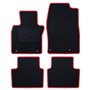 ALFOMBRA A MEDIDA MAZDA 3 (2019-PRESENTE) 5PZ RIBETE ROJO