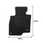 ALFOMBRA A MEDIDA MAZDA 6 WAGON (2017-PRESENTE) 5PZ RIBETE ROJO