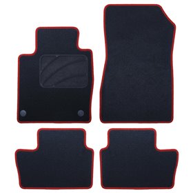 ALFOMBRA A MEDIDA NISSAN JUKE (2019-PRESENTE) 5 RIBETE ROJO