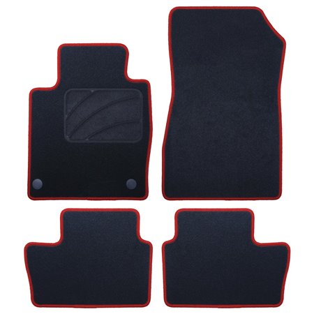 ALFOMBRA A MEDIDA NISSAN JUKE (2019-PRESENTE) 5 RIBETE ROJO