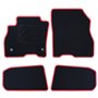 ALFOMBRA A MEDIDA NISSAN LEAF (2011-2018) 5 RIBETE ROJO