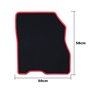 ALFOMBRA A MEDIDA NISSAN LEAF (2011-2018) 5 RIBETE ROJO
