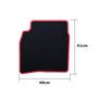 ALFOMBRA A MEDIDA NISSAN NOTE (2006-2013) 5 RIBETE ROJO
