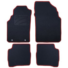 ALFOMBRA A MEDIDA NISSAN PRIMERA (1996-2002) 5 RIBETE ROJO