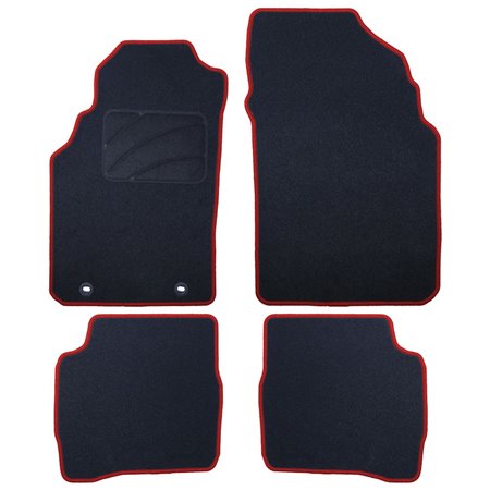 ALFOMBRA A MEDIDA NISSAN PRIMERA (1996-2002) 5 RIBETE ROJO