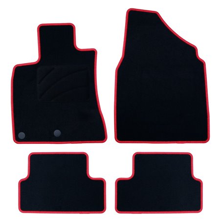 ALFOMBRA A MEDIDA OCC DESIGN NISSAN QASHQAI (2007-2013) 5 PZ ROJO