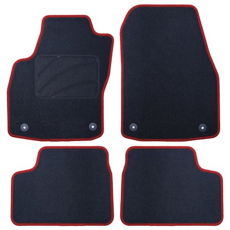 ALFOMBRA A MEDIDA OPEL ASTRA H TWINTOP CABRIO (2006-2011) 5 RIBETE ROJO