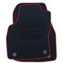 ALFOMBRA A MEDIDA OPEL ASTRA J FAMILIAR, 3 Y 5 PUERTAS (2009-2015) 5PZ RIBETE ROJO