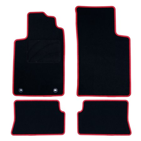 ALFOMBRA A MEDIDA OCC DESIGN RENAULT MEGANE I CABRIO (1997-2003) 5 PZ ROJO