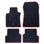 ALFOMBRA A MEDIDA RENAULT MODUS (2004-2012) 5PZ RIBETE ROJO
