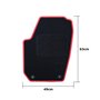 ALFOMBRA A MEDIDA SKODA ROOMSTER (2006-2015) 5 RIBETE ROJO