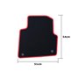 ALFOMBRA A MEDIDA SKODA ROOMSTER (2006-2015) 5 RIBETE ROJO