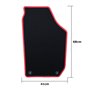 ALFOMBRA A MEDIDA SKODA ROOMSTER (2006-2015) 5 RIBETE ROJO